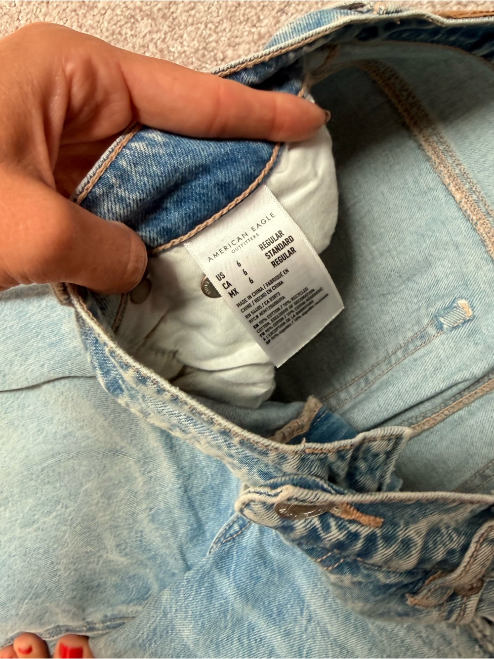 American Eagle Ripped Denim - Picture 6 of 7
